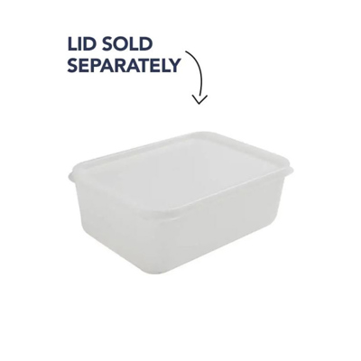 Rectangular 2L Natural Container (Base)
