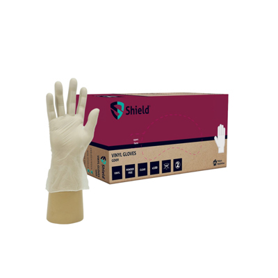 Clear Powder Free Vinyl Gloves (Medium)