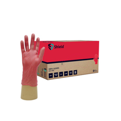 Red Powder Free Vinyl Gloves (X Large)