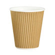 8oz Brown Ripple Cups